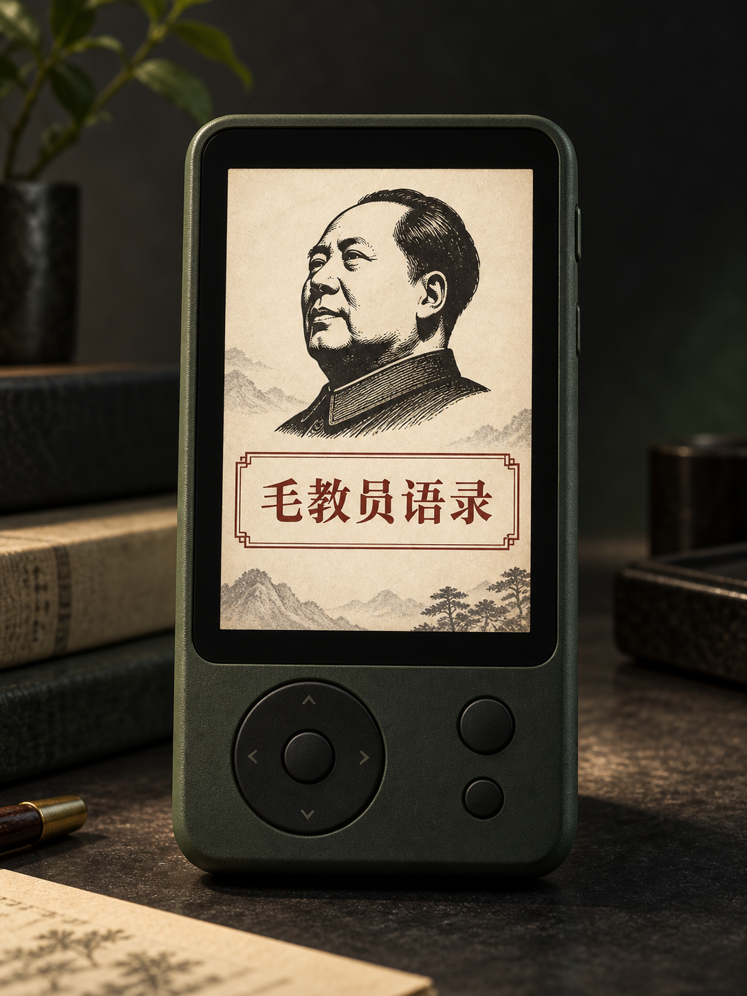 毛教员语录的 AI 生成概念封面